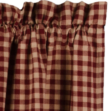 Barn Red Nutmeg Heritage House Lace Swag Lined SW159017 - The Fox Decor